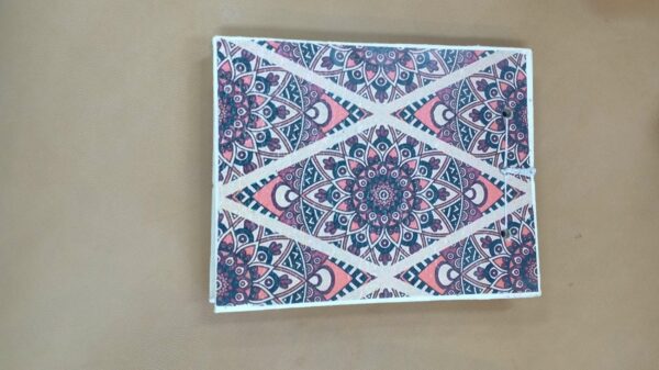 Hand stitch Notebook 14×18 Mandala Design Papyrus