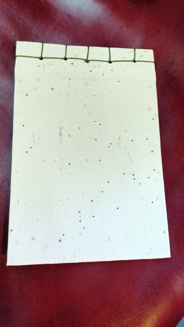 Notebook A5 White Cover With Seed Papyrus