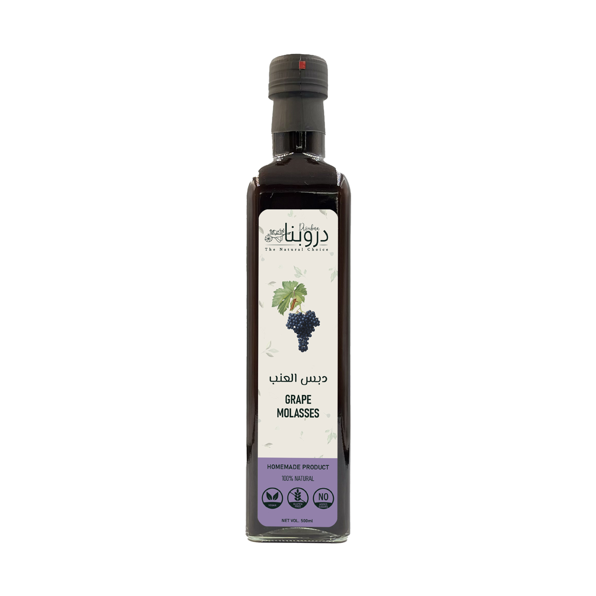 Grape molasses 500ml Front Grape molasses 500ml Front