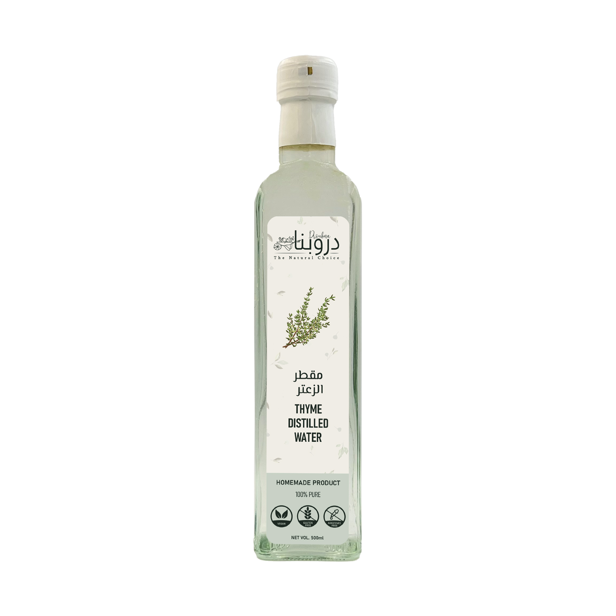 Thyme water 500ml Front Thyme water 500ml Front
