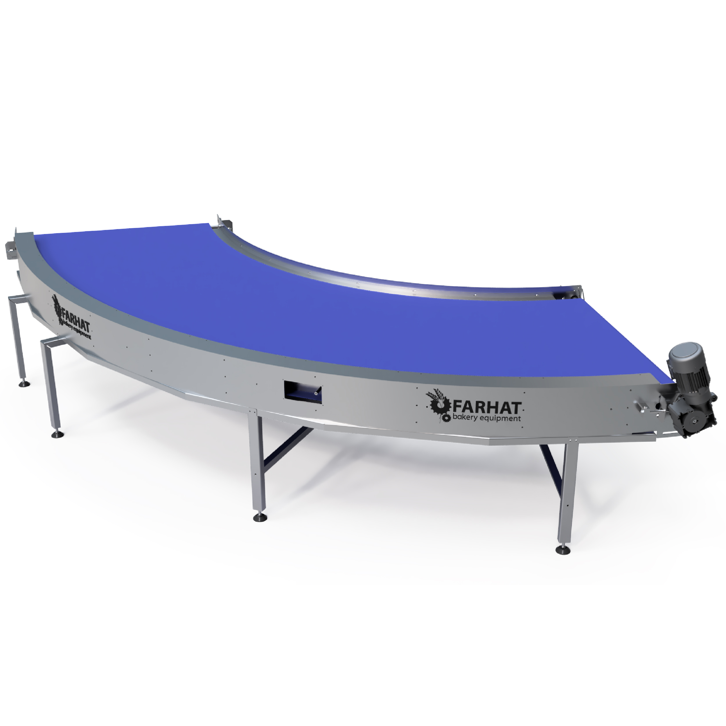 Belt Dough Corner From Farhat Bakery Equipment available in 90deg or 180deg Belt Dough Corner